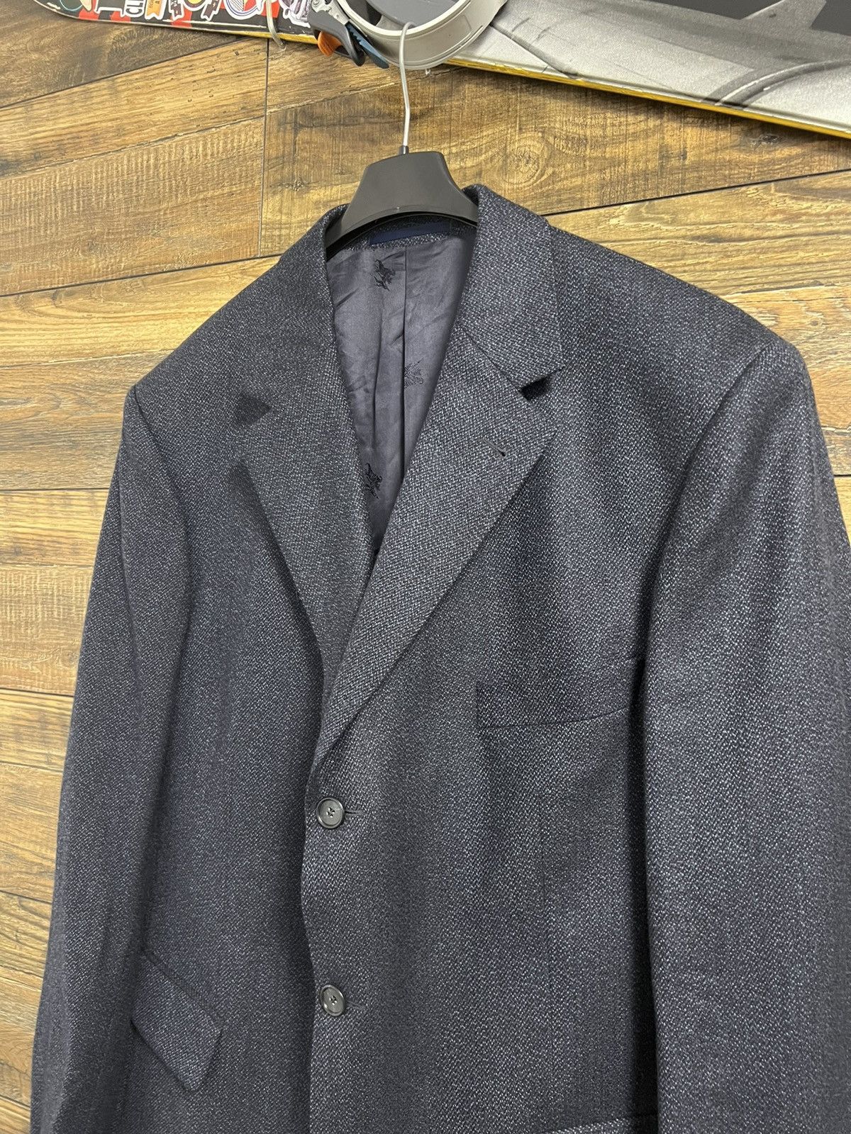 Burberry BURBERRY Vintage Jacket Coat Blazer Wool Viscose Size 52R - 8 Thumbnail