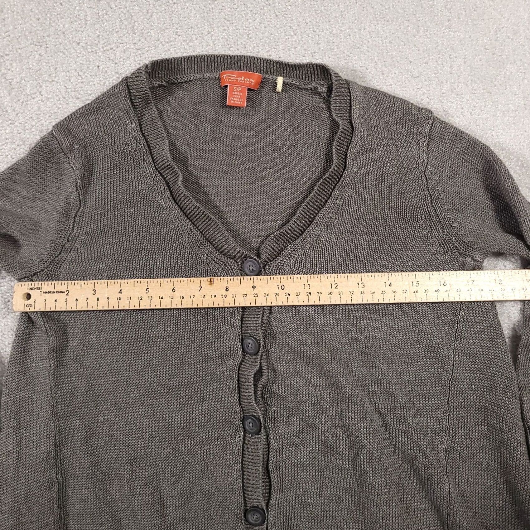 Tommy Bahama Tommy Bahama Cardigan Sweater Womens Small Petite Open Knit 3/4 Sleeve Button Up Size S / US 4 / IT 40 - 7 Thumbnail