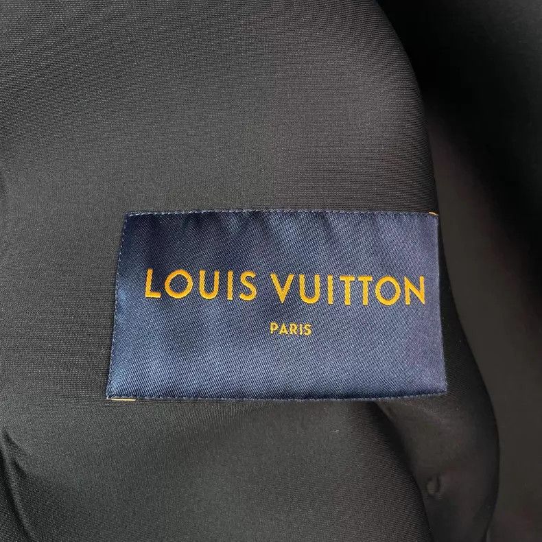 Louis Vuitton Louis Vuitton Navy hooded zip-up leather jacket Size US S / EU 44-46 / 1 - 8 Thumbnail