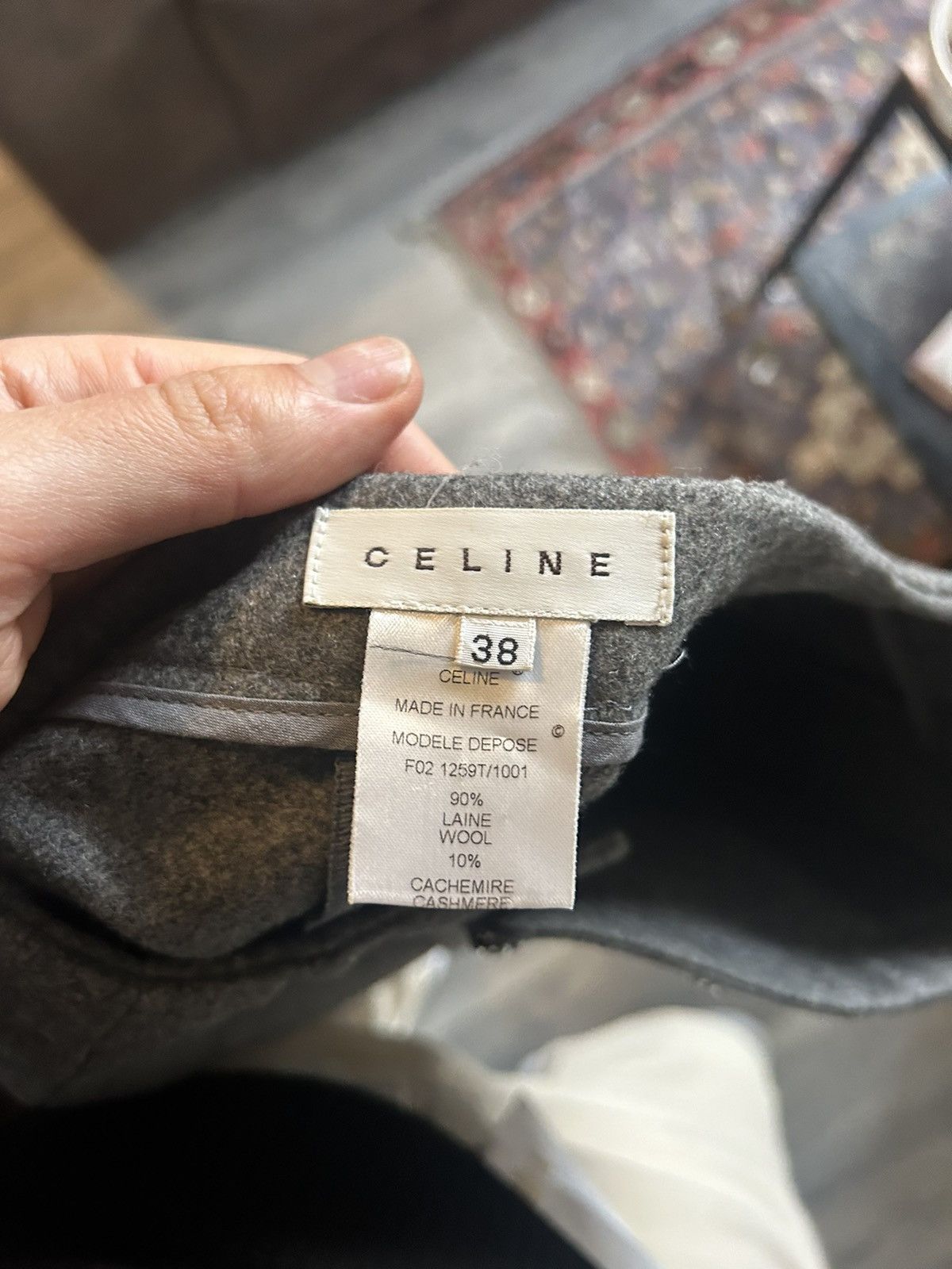 Celine Celine Grey Wool-Cashmere Blend Skirt - Size 38 Size 27" / US 4 / IT 40 - 7 Thumbnail