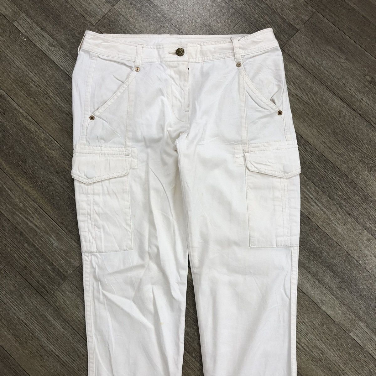 Issey Miyake × Japanese Brand 2000s Issey Miyake PLST Cargo Bondage Pants Size US 31 - 2 Thumbnail