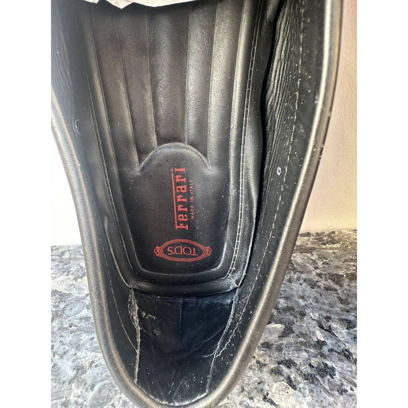 Tod's Tod's Ferrari Red BlackSlip On Driving Casual Loafers sz 9 Size US 9 / EU 42 - 6 Thumbnail