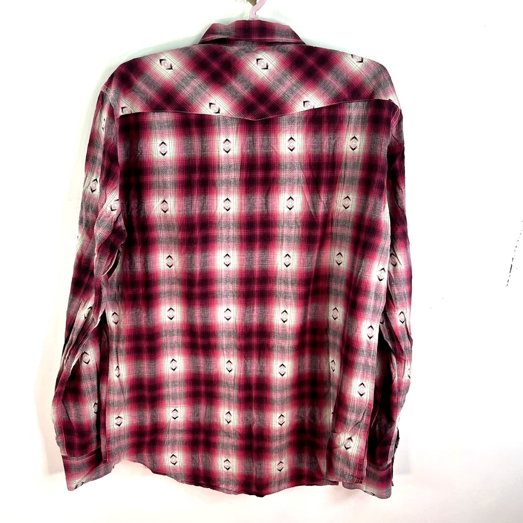 JNCO JNCO Plaid Western Button-Up Shirt Mens Size L Multicolor Casual Workwear Size US L / EU 52-54 / 3 - 6 Thumbnail
