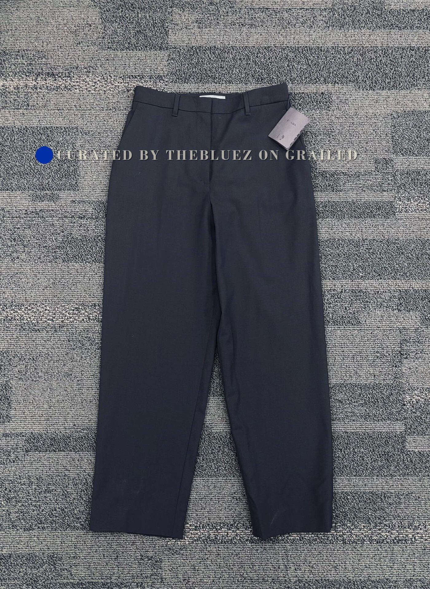 Prada Prada Navy Straight Leg Casual Trousers Size 36" / US 14 / IT 50 - 1 Thumbnail