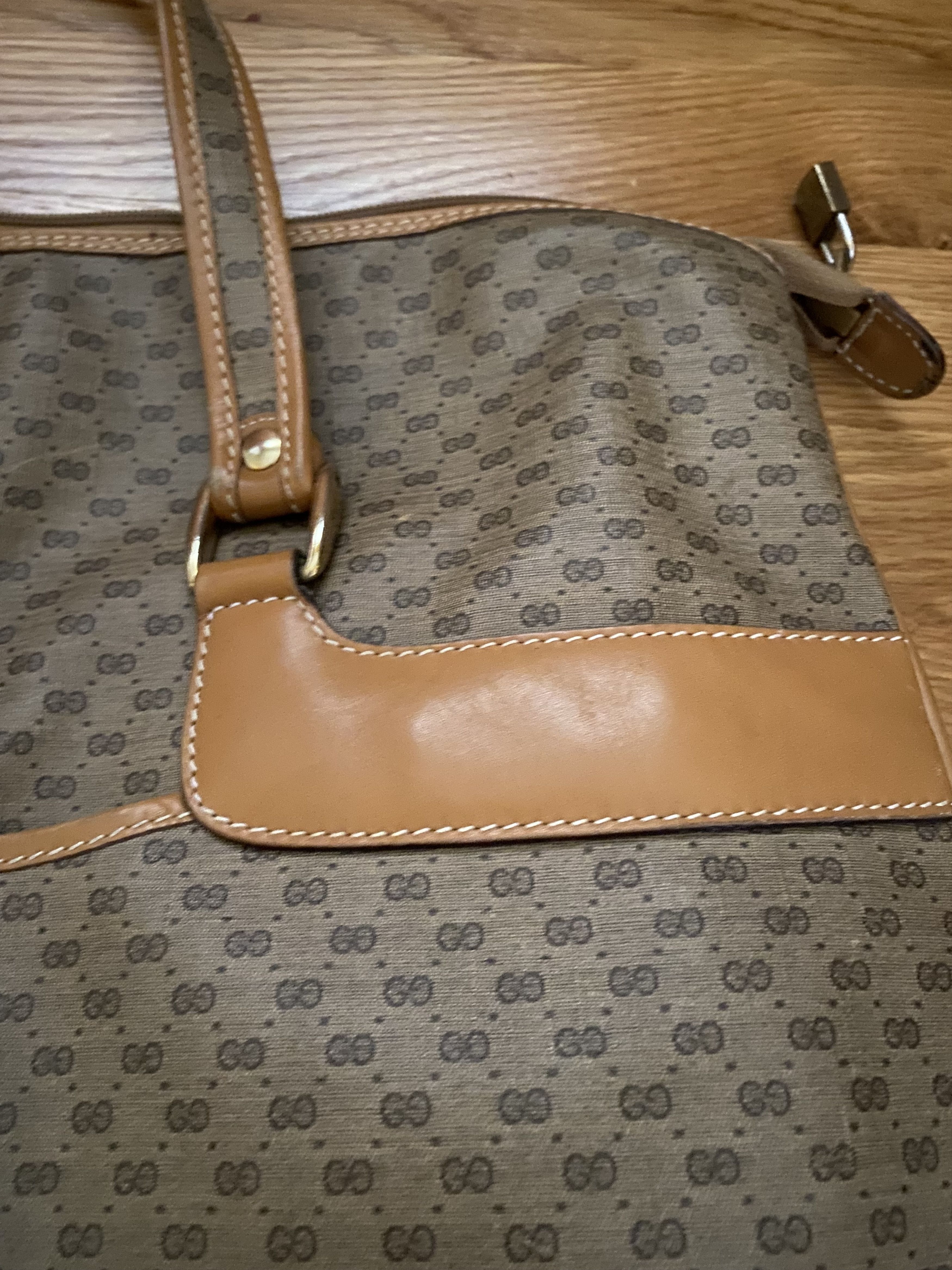 Gucci GUCCI Vintage Large Luggage/Travel Bag Double G Size ONE SIZE - 2 Thumbnail