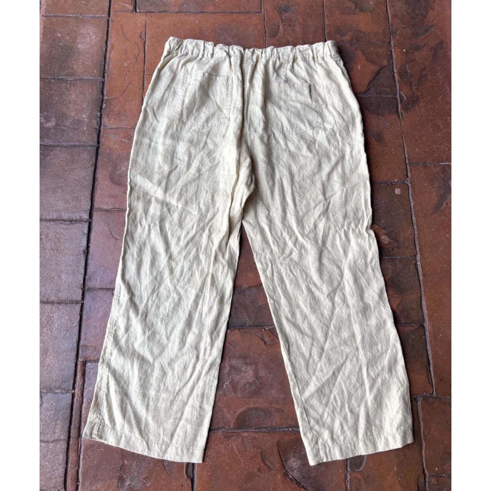 Ralph Lauren Lauren Ralph Lauren 100% Pure Linen Wide Leg Pants Women’s 18W Size 40" / US 18 - 3 Thumbnail