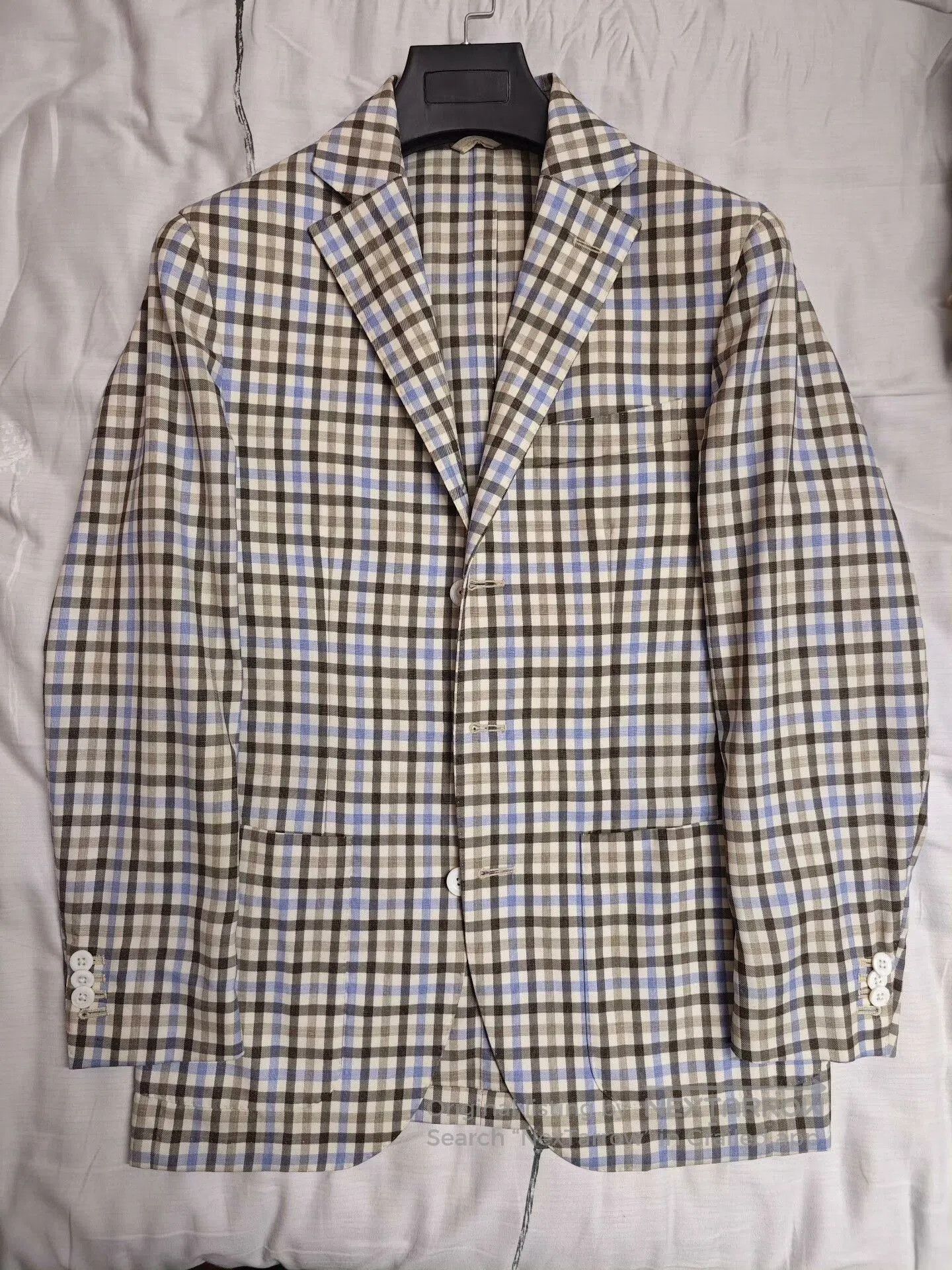 Lubiam Italian Wool Checkered Blazer. Size US S / EU 44-46 / 1 - 5 Thumbnail