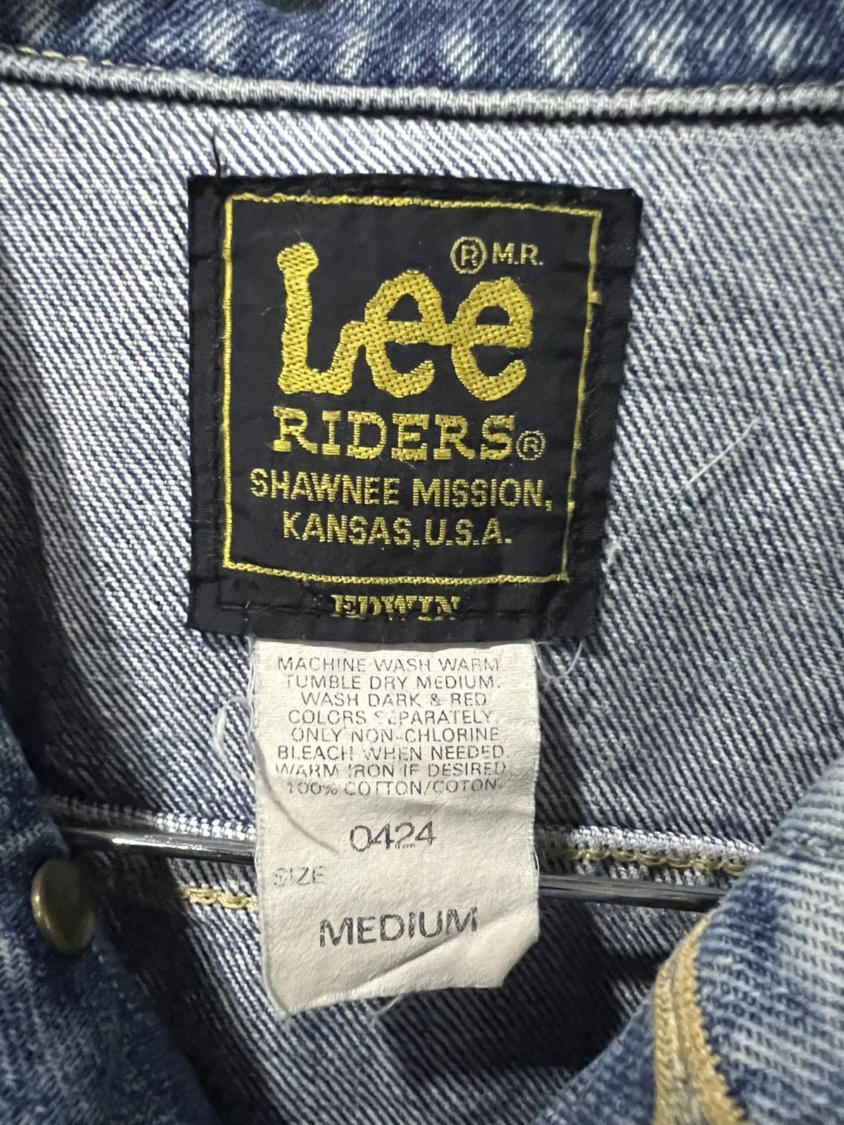 Lee 🔥Vintage Lee Riders x Edwin Denim Trucker Size US S / EU 44-46 / 1 - 20 Thumbnail