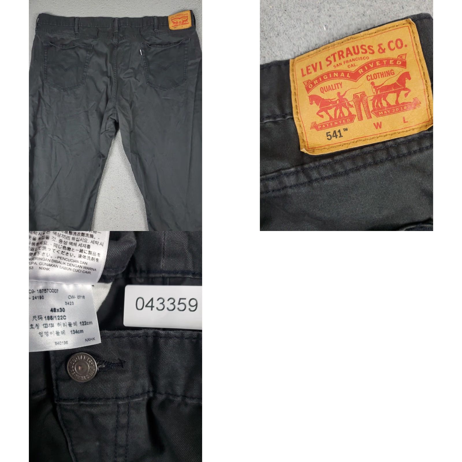 Levi's Levis 541 Athletic Fit Straight Leg Jeans Mens Size 40x28 Blue Denim Pants Size US 40 / EU 56 - 8 Thumbnail