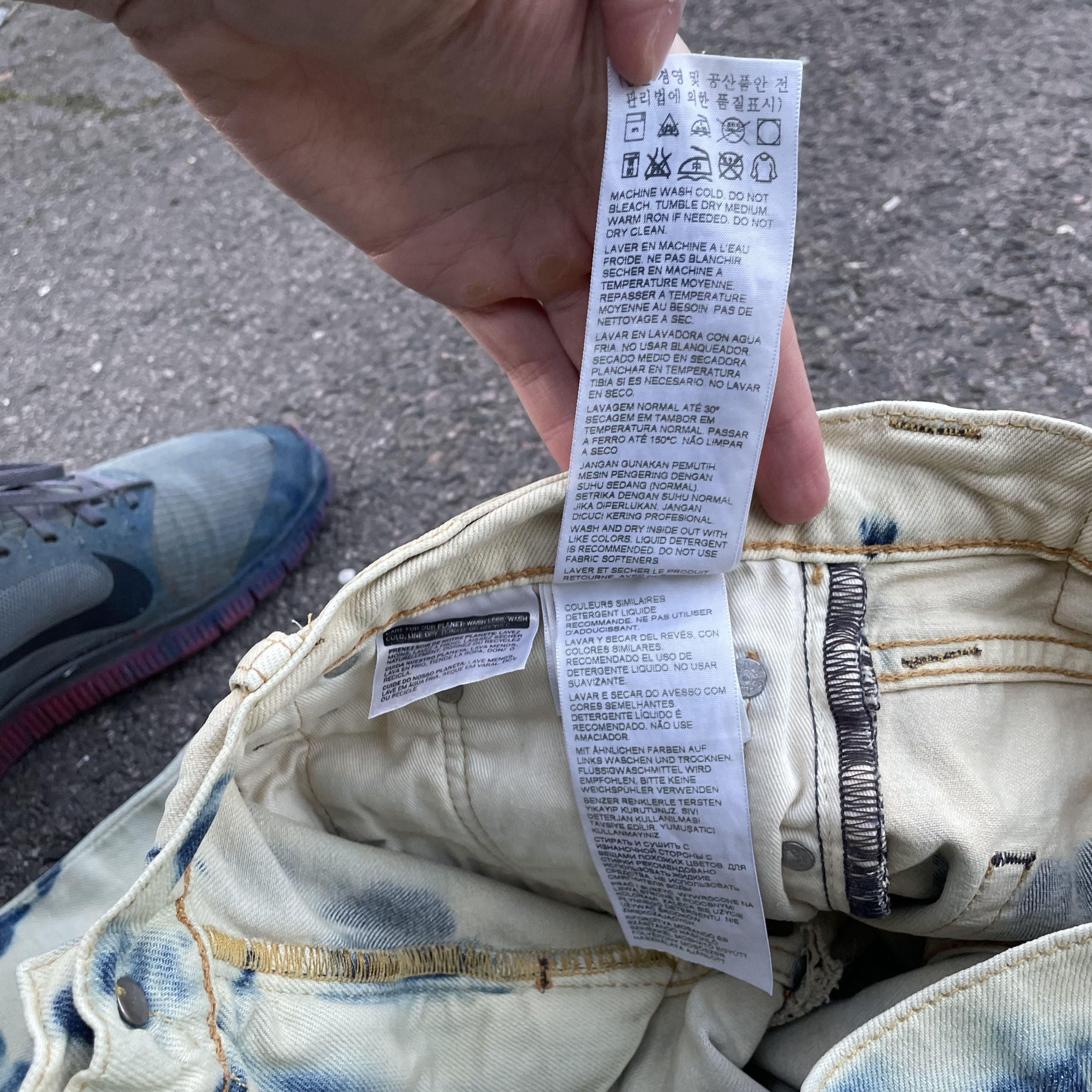 Levi's Custom baggy Levi's Jeans japanese style art Y2K Grunge Alt Size US 30 / EU 46 - 15 Thumbnail