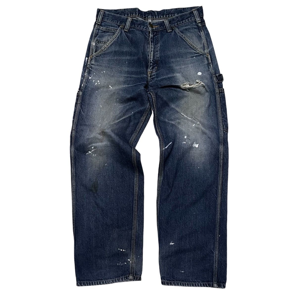 Carhartt Carhartt Carpenter Pants Distressed Style Size US 33 - 1 Thumbnail