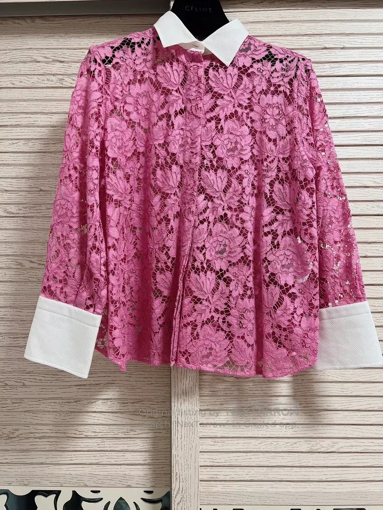 Valentino Valentino Water-soluble lace shirt jacket Size M / US 6-8 / IT 42-44 - 1 Thumbnail