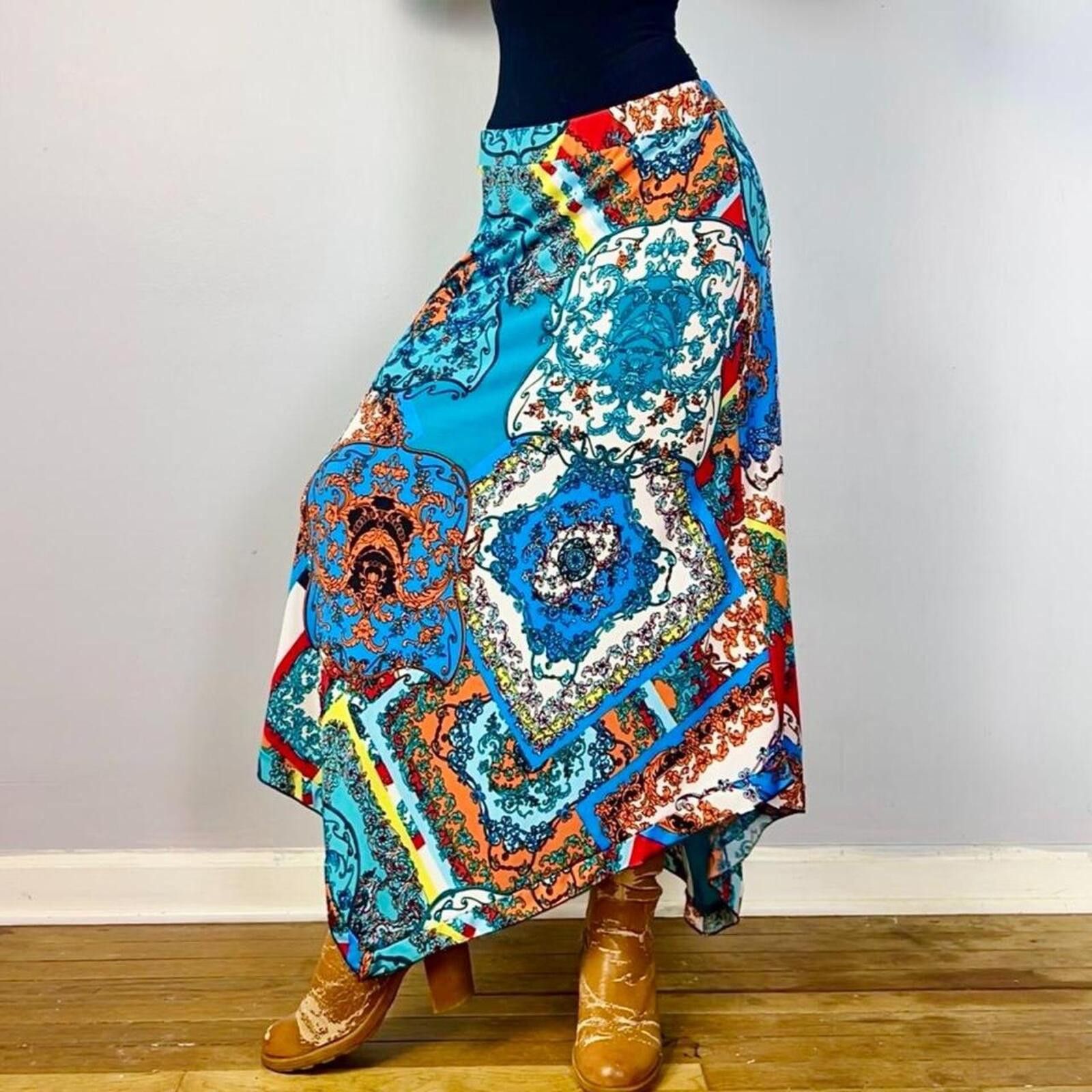 Other vibrant psychedelic maxi skirt Size 30" / US 8 / IT 44 - 2 Thumbnail