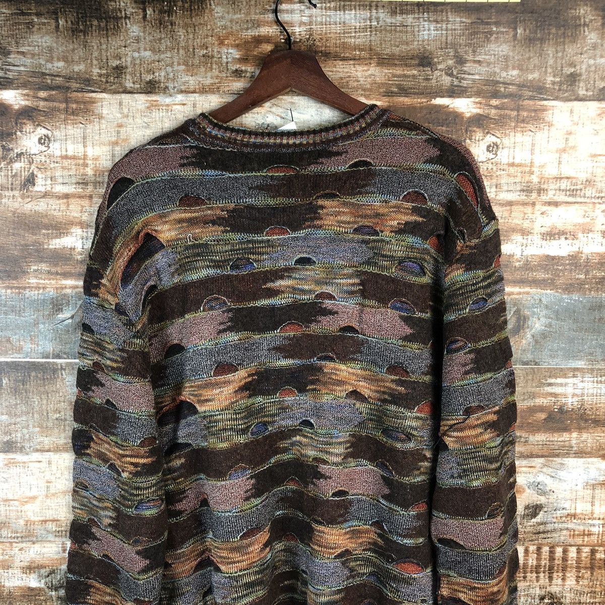 Homespun Knitwear DLL Botto italy Brown like coogi Knitwear #C507 Size US M / EU 48-50 / 2 - 13 Thumbnail
