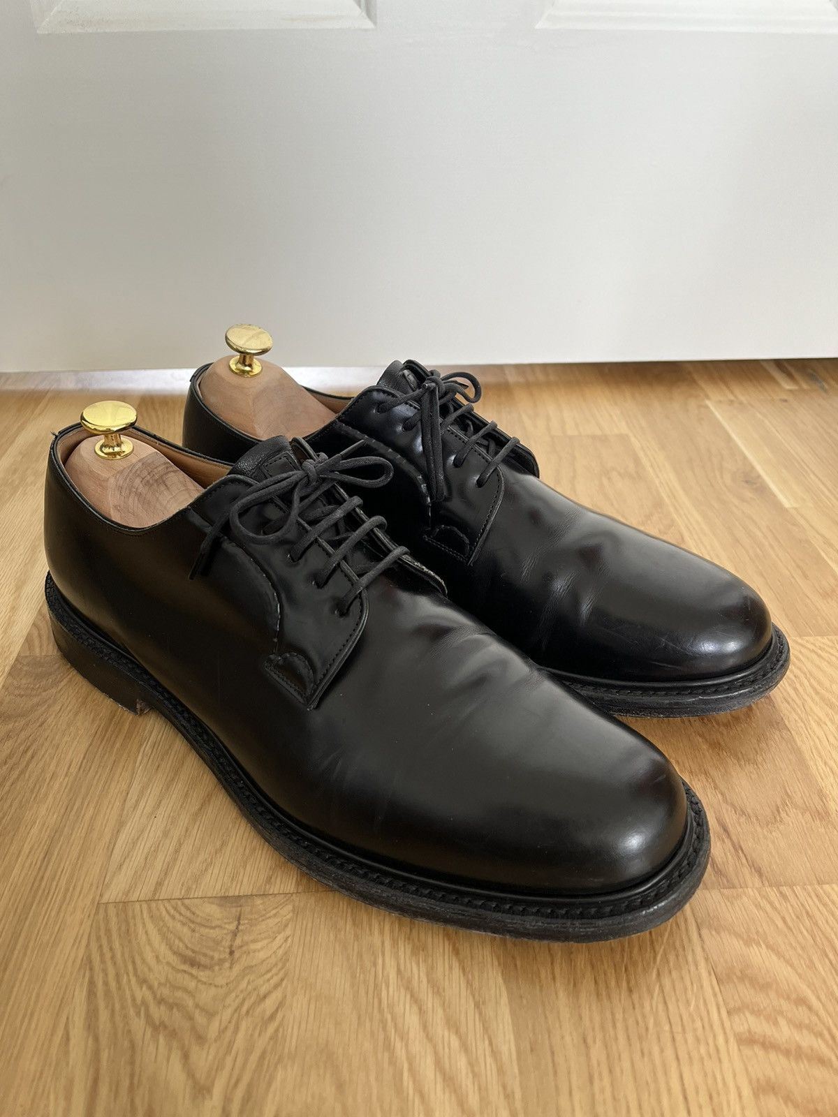 image of Churchs Church’S Shannon Derby Shoes in Black, Men's (Size 10.5)