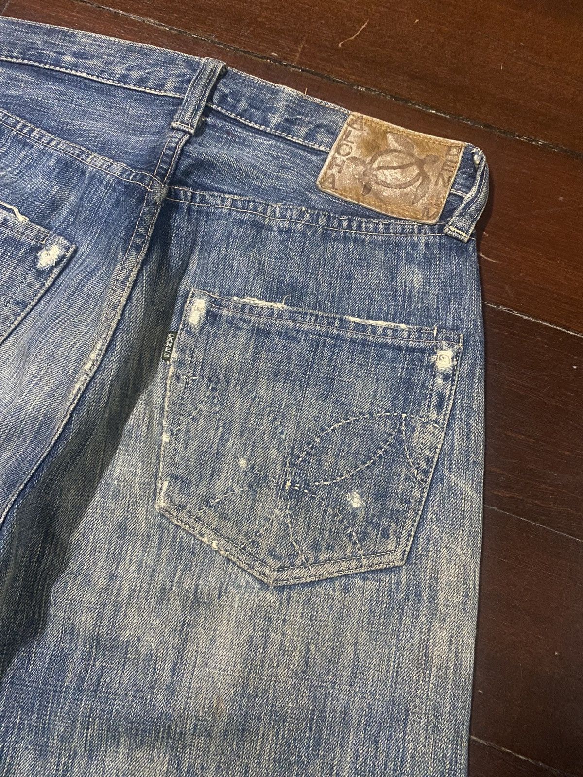 Sugar Cane Rare Sugar Cane Aloha distressed rework Selvedge Denim Size US 31 - 19 Thumbnail