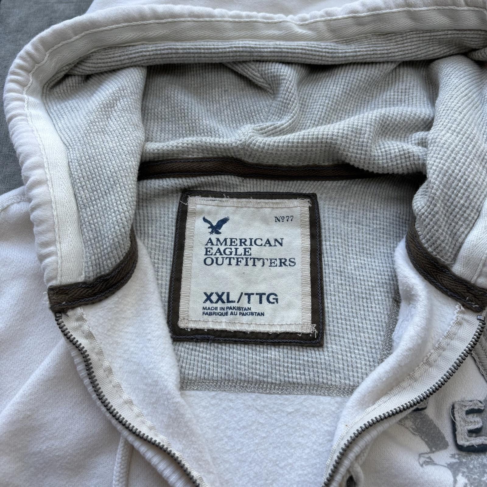 American Eagle Outfitters Vintage Y2K American Eagle Thermal Lined Full Zip Hoodie Size US XXL / EU 58 / 5 - 4 Thumbnail