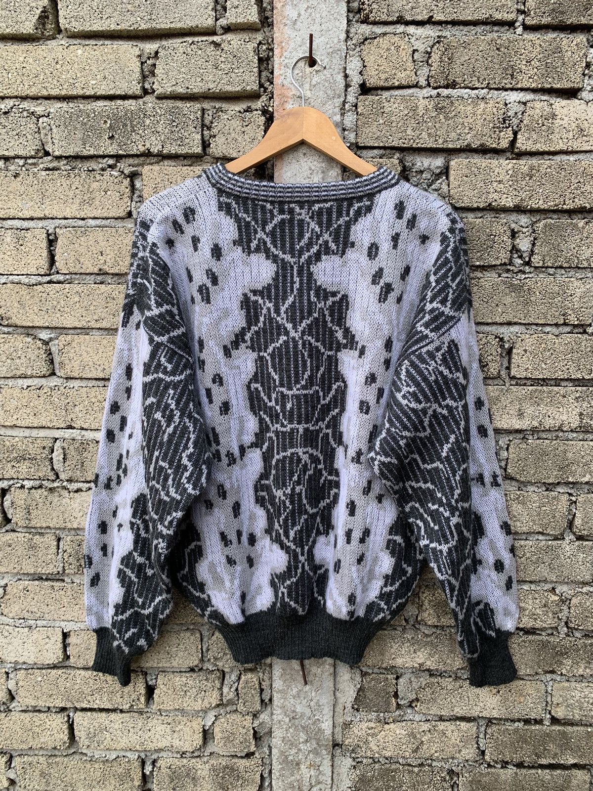 Vintage Crazy Vintage Abstract pattern knit sweatshirt multicolour Size US XL / EU 56 / 4 - 2 Thumbnail