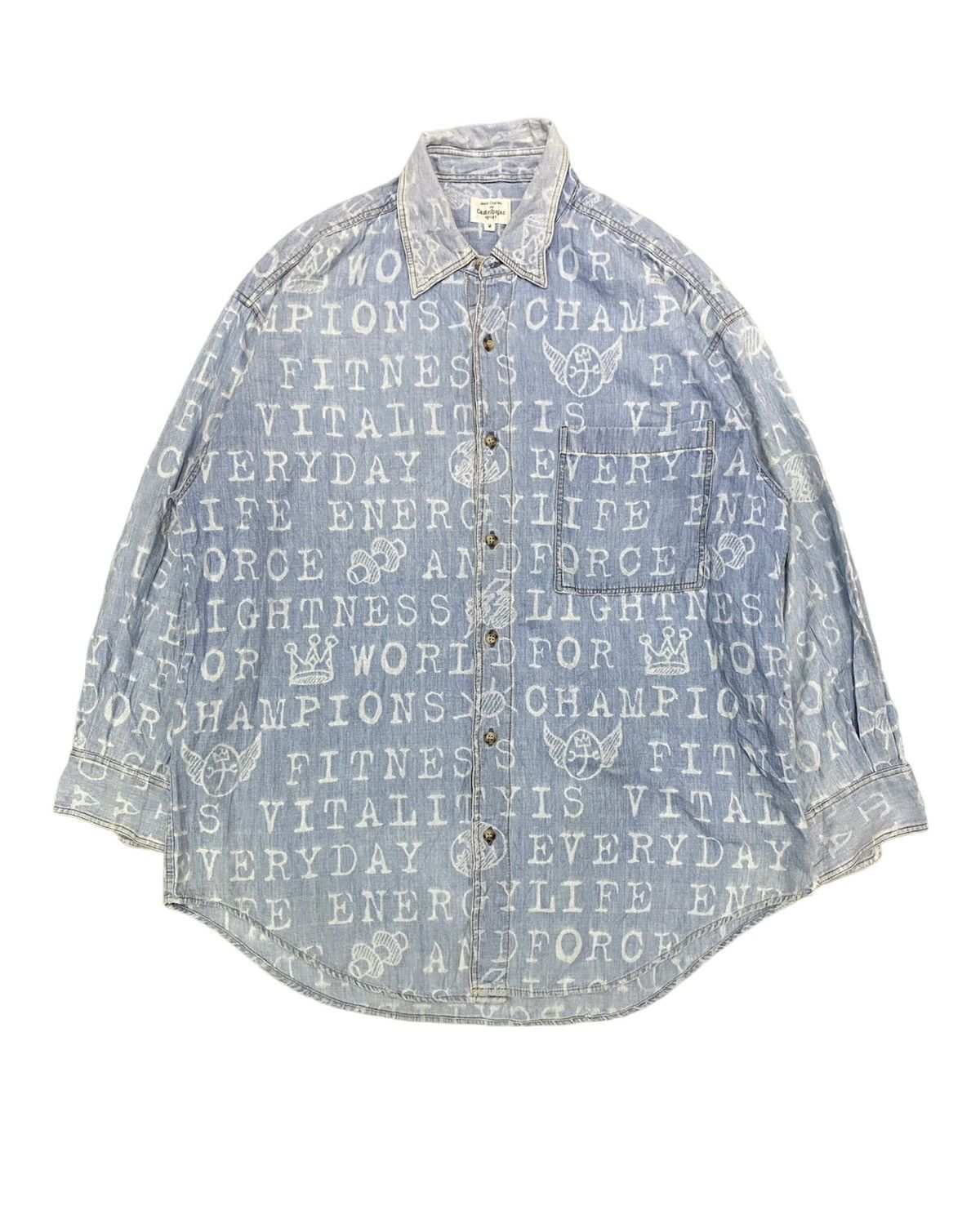 Jean Charles De Castelbajac Vtg poem and Anarchy button up Size US L / EU 52-54 / 3 - 1 Thumbnail