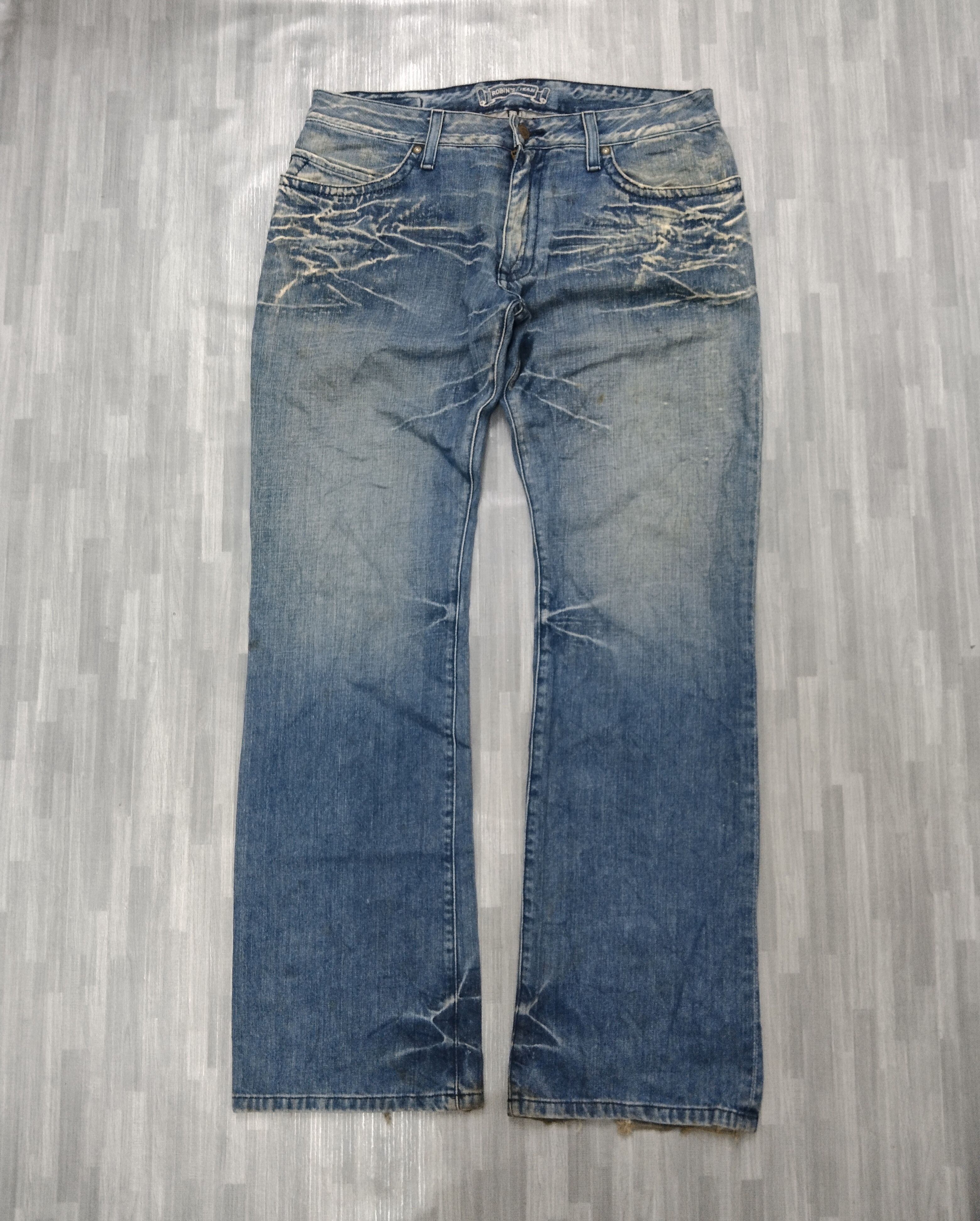 Vintage FLARE SICK ROBINS JEANS Size US 33 - 2 Thumbnail