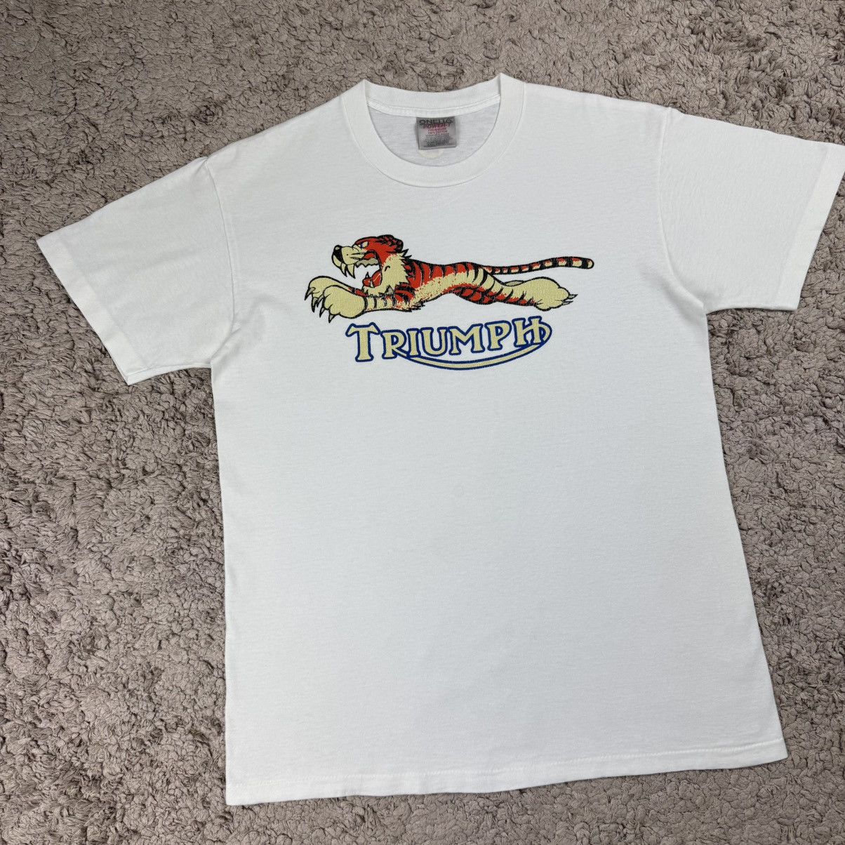 Vintage Vintage Oneita Triumph Tiger 90’s Metro Racing Graphic Tee Size US M / EU 48-50 / 2 - 3 Thumbnail