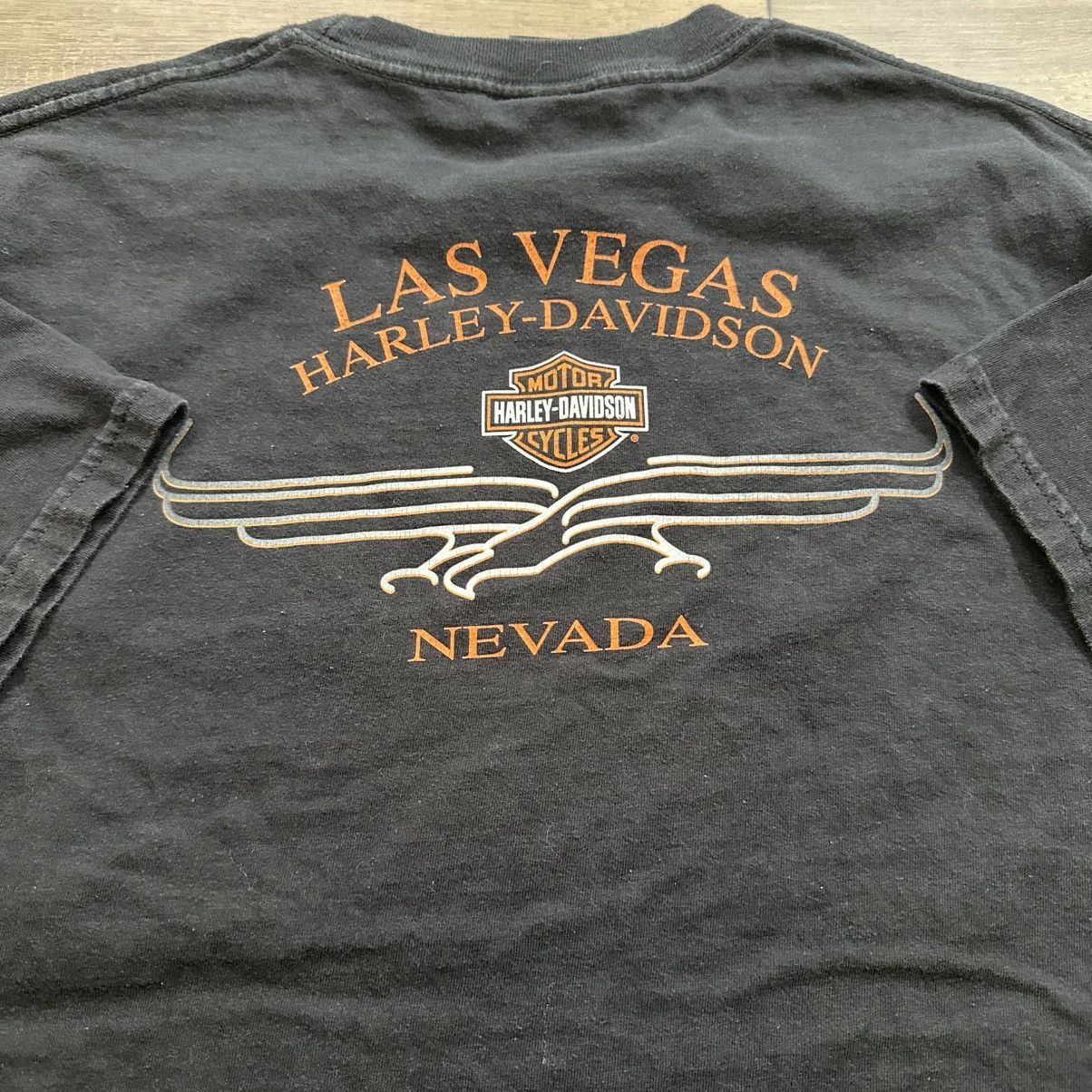 Harley Davidson Vintage 2003 Harley Davidson Las Vegas Biker Graphic Tee Size US XL / EU 56 / 4 - 8 Thumbnail