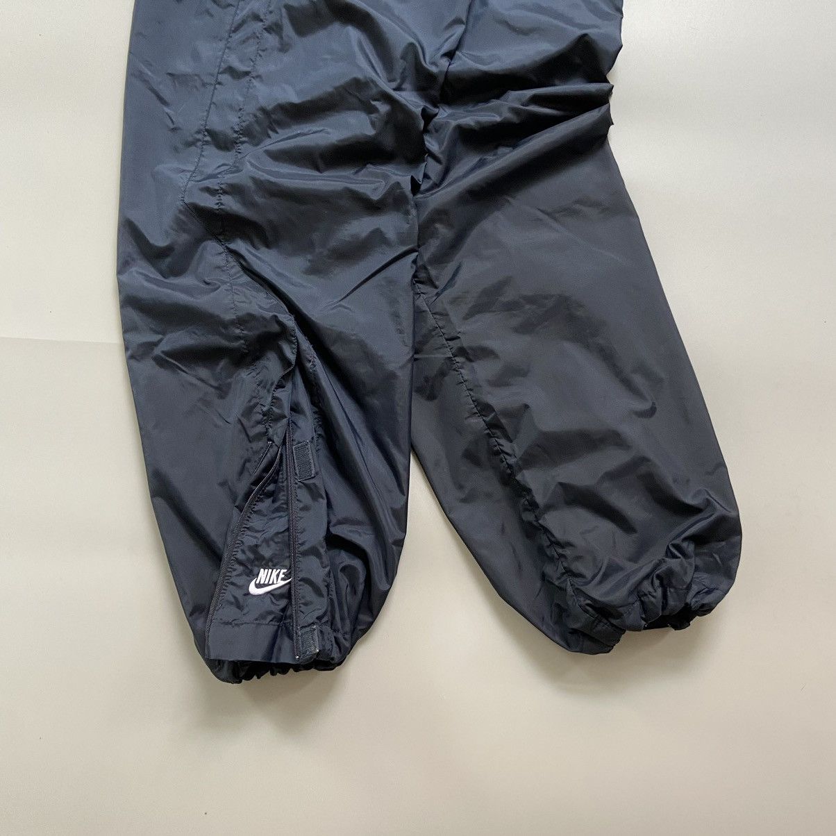 Nike × Vintage NIKE DOUBLE SWOOSH TRACK PANTS GORPCORE NAVY DRILL JOGGERS Size US 34 / EU 50 - 4 Thumbnail