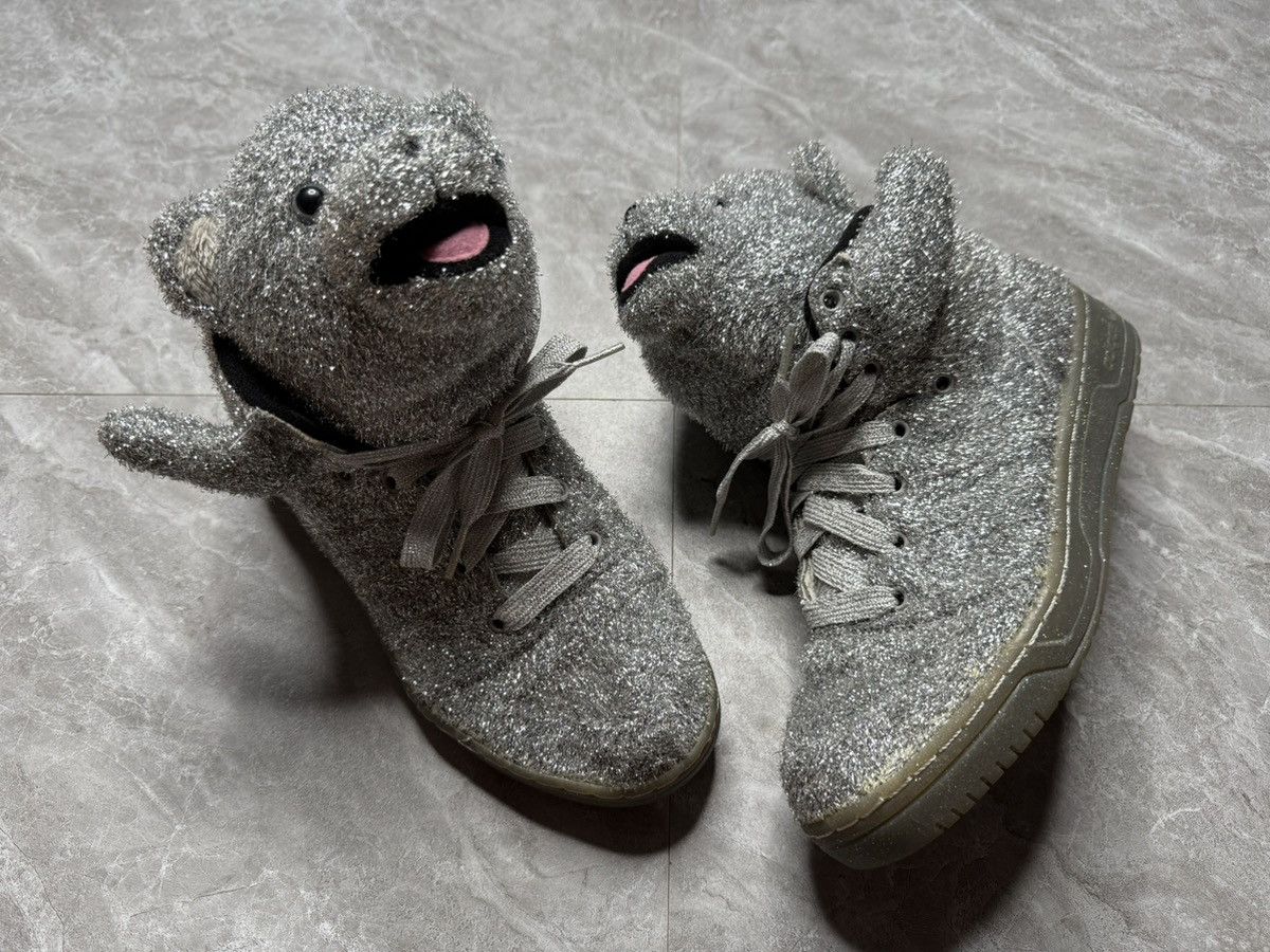 Adidas x Jeremy Scott A/W 13 JS Bear Tinsel Sneaker Silver
