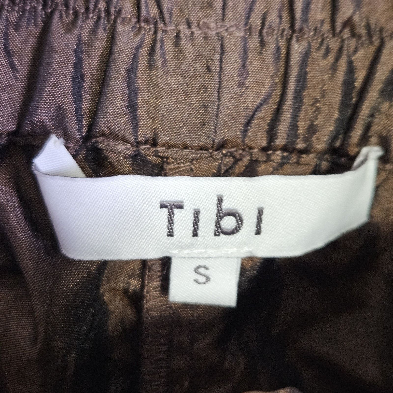 Tibi TIBI Crispy Nylon Felix Jogger Metallic Brown Oversize Baggy Size 27" / US 4 / IT 40 - 11 Thumbnail