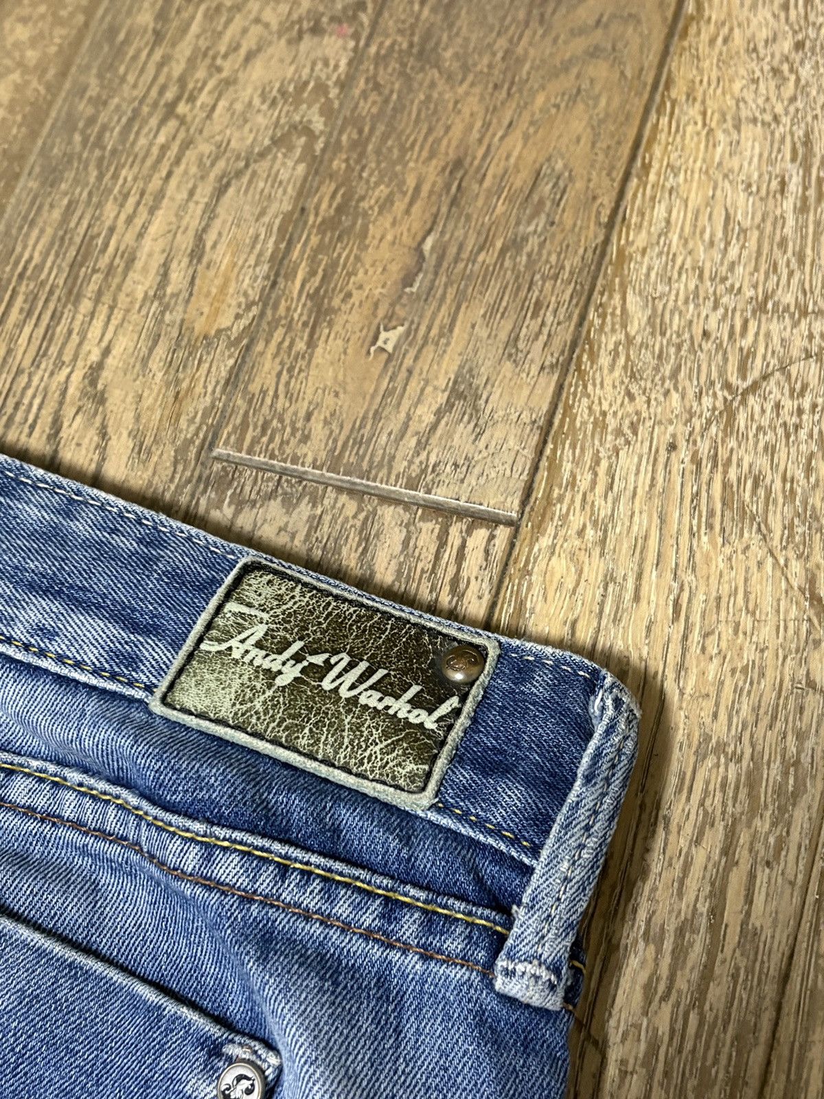 Andy Warhol Pepe Jeans Andy Warhol Marilyn Monroe Graphic Jeans Y2K Punk Size US 29 - 9 Thumbnail