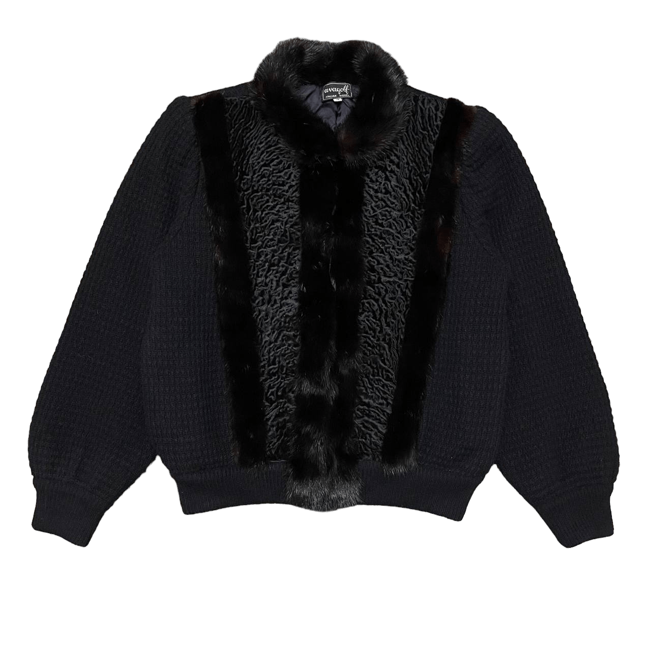 Issey Miyake Vintage Avagolf Wool Fur Baby Lamb Jacket Size US M / EU 48-50 / 2 - 1 Thumbnail