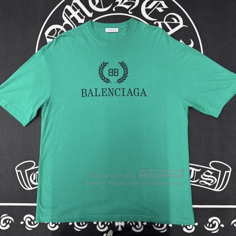 Balenciaga Balenciaga Green Wheat Ear Short Sleeve. Size US S / EU 44-46 / 1 - 1 Thumbnail