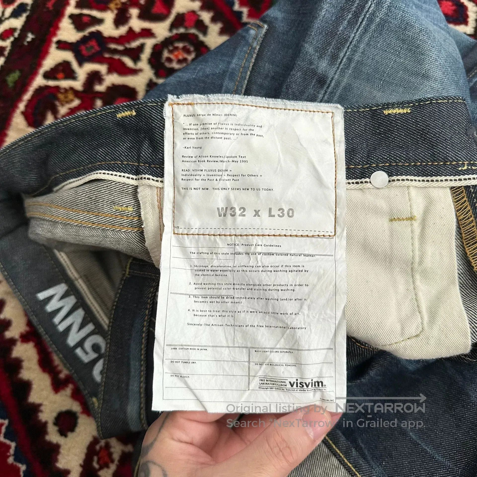 Visvim visvim 11aw 05nw Washed Jeans. Size US 32 / EU 48 - 9 Thumbnail