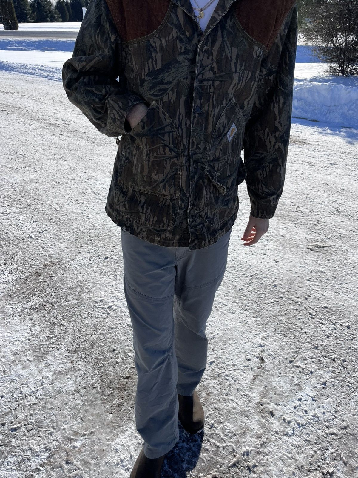 Carhartt Carhartt Mossy Oak CB245 Chore / Hunting Field Camo Jacket Size US L / EU 52-54 / 3 - 13 Thumbnail