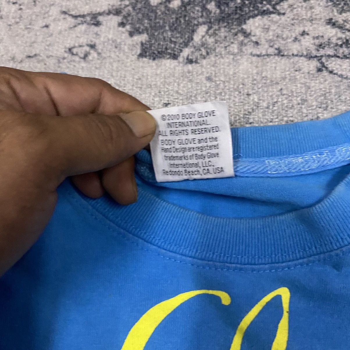 Body Glove × Vintage Y2K Vtg BODY GLOVE surf Full Spellout Printed Long Sleeve Size US S / EU 44-46 / 1 - 6 Thumbnail