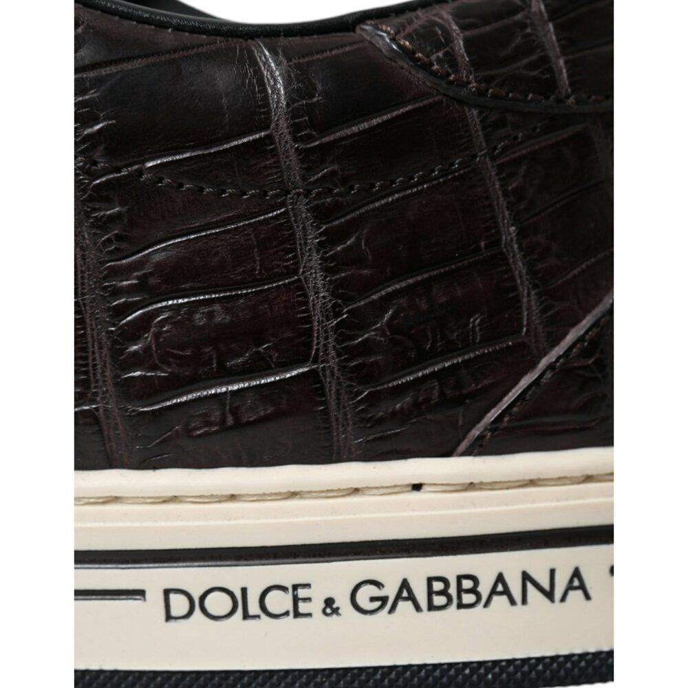 Dolce & Gabbana Dolce & Gabbana Elegant Exotic Leather Low-Top Sneakers Size US 6 / EU 39 - 7 Thumbnail