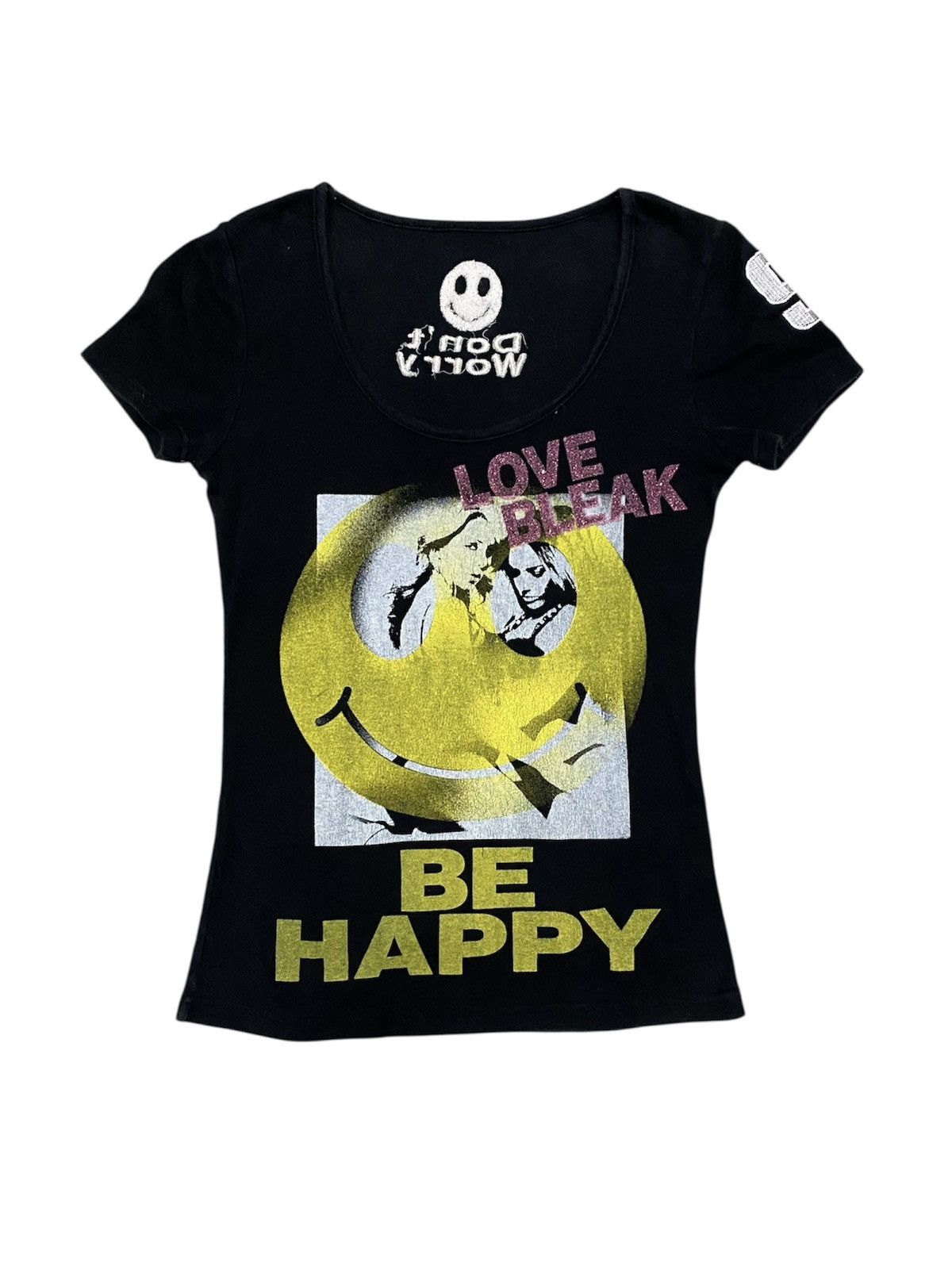 Hysteric Glamour × Japanese Brand × Shellac Love Bleak Be Happy Sex and Smile tee Size S / US 4 / IT 40 - 1 Thumbnail