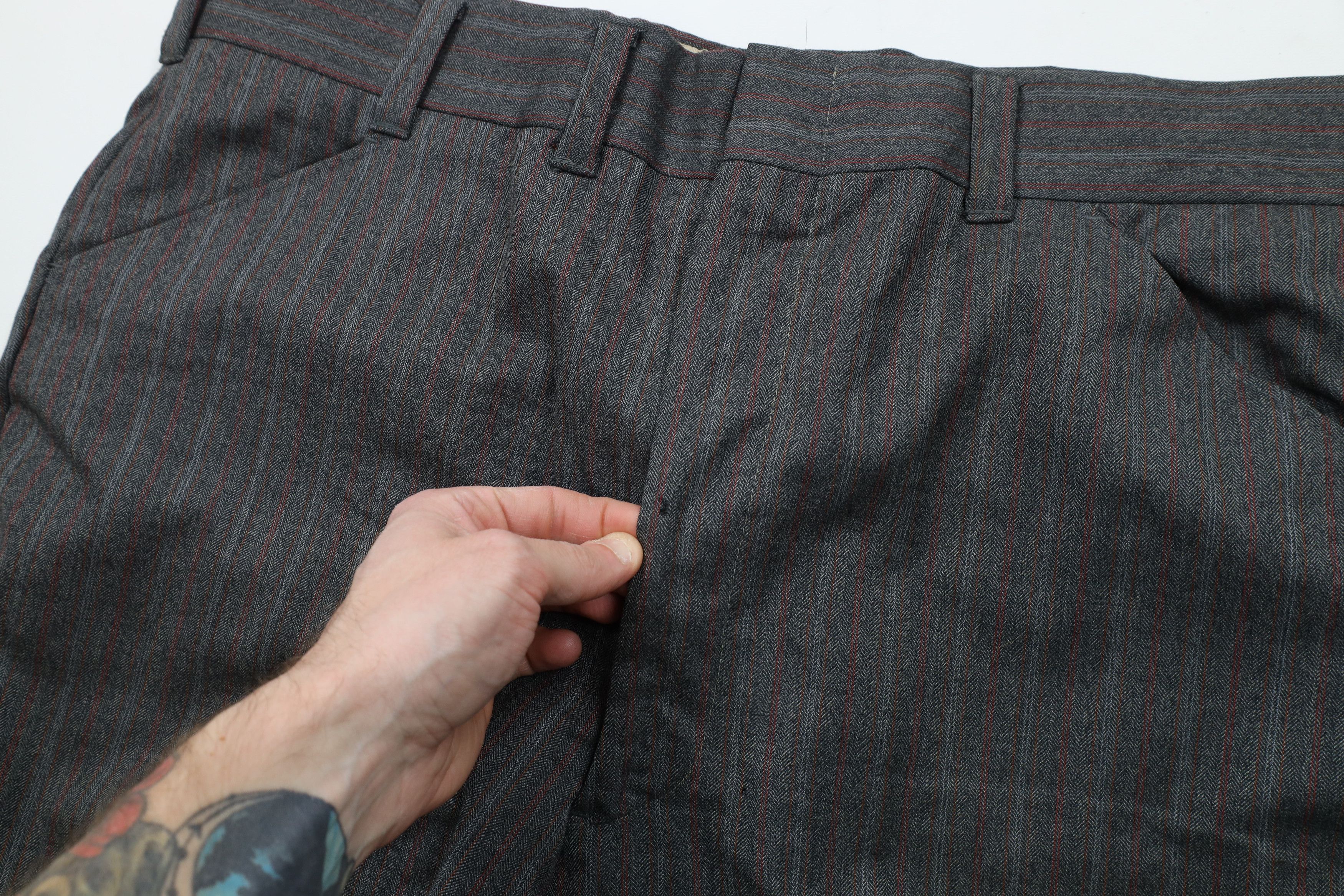 Vintage Vintage 70s Streetwear Wool Striped Bell Bottoms Pants USA Size US 40 / EU 56 - 8 Thumbnail