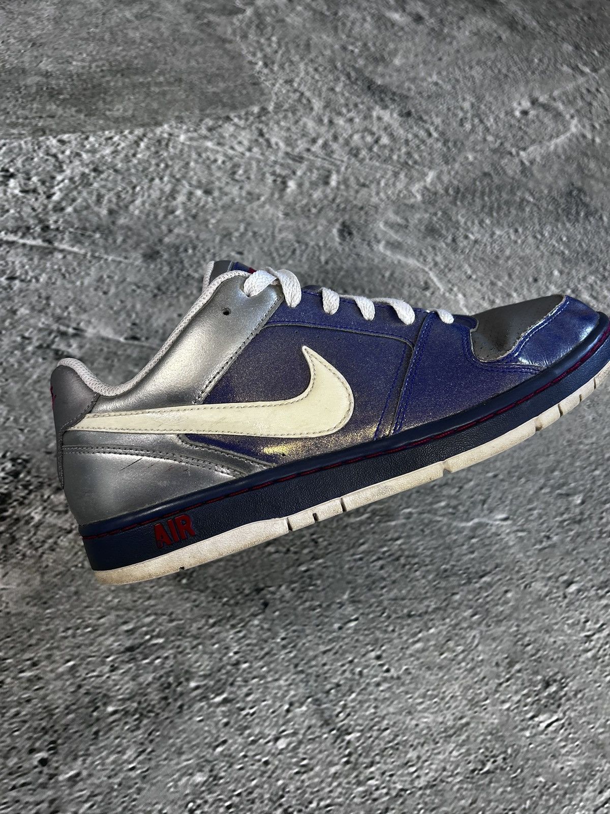 Nike × Vintage Vintage Nike Air Force 1 Low Sneakers Metallic Purple Dunk Size US 9.5 / IT 39.5 - 3 Thumbnail