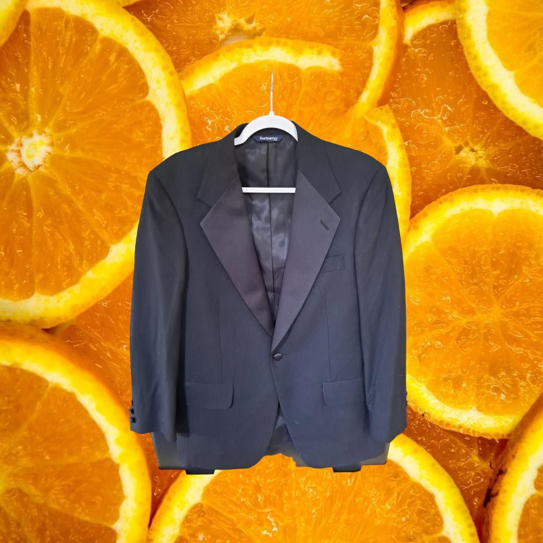 Burberry Black Burberry One Button Suit Jacket Size 44R - 1 Thumbnail