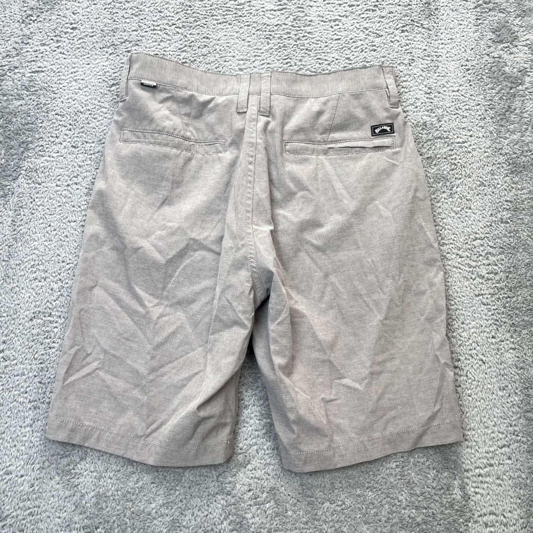 Billabong Billabong Shorts Mens 29 Gray Crossfire Submersible Hybrid Striped Relaxed Fit Chino Casual Beach Outdoor Sports 29 Mens Gray Shorts Size US 30 / EU 46 - 2 Thumbnail