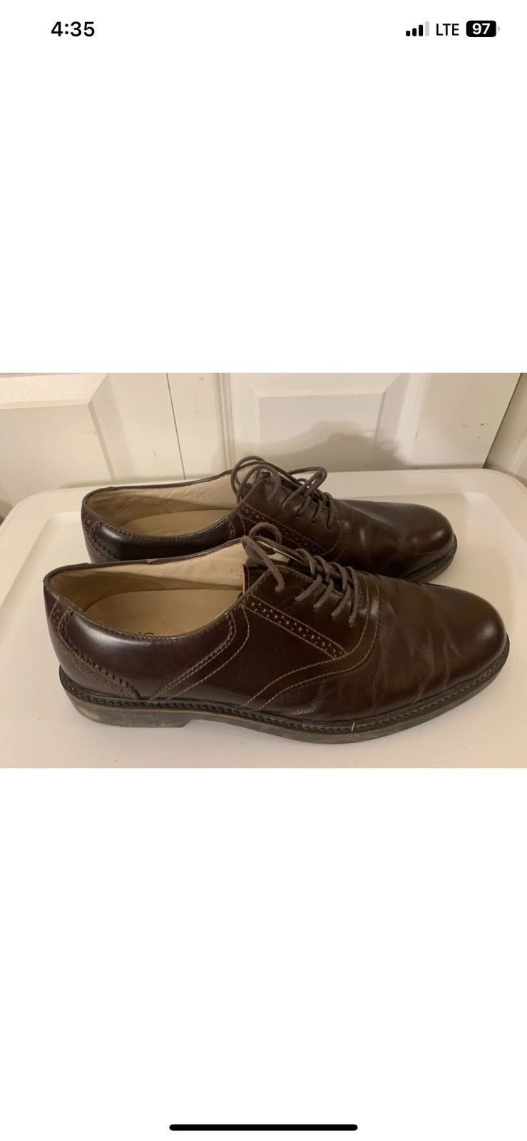 Other Thad Stuart mens sz 11 leather shoes oxfords Size US 11 / EU 44 - 5 Thumbnail