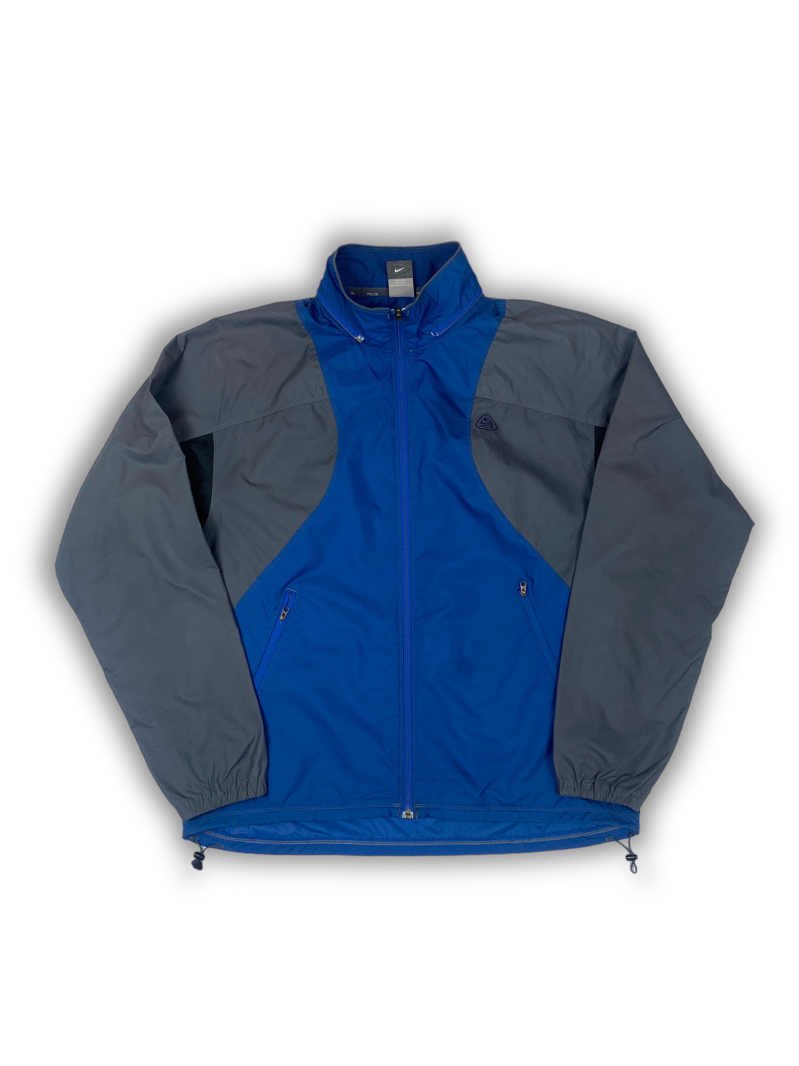 Nike ACG Vintage NIKE ACG Grey Blue Windbreaker Jacket Y2k M547 Size US L / EU 52-54 / 3 - 1 Thumbnail