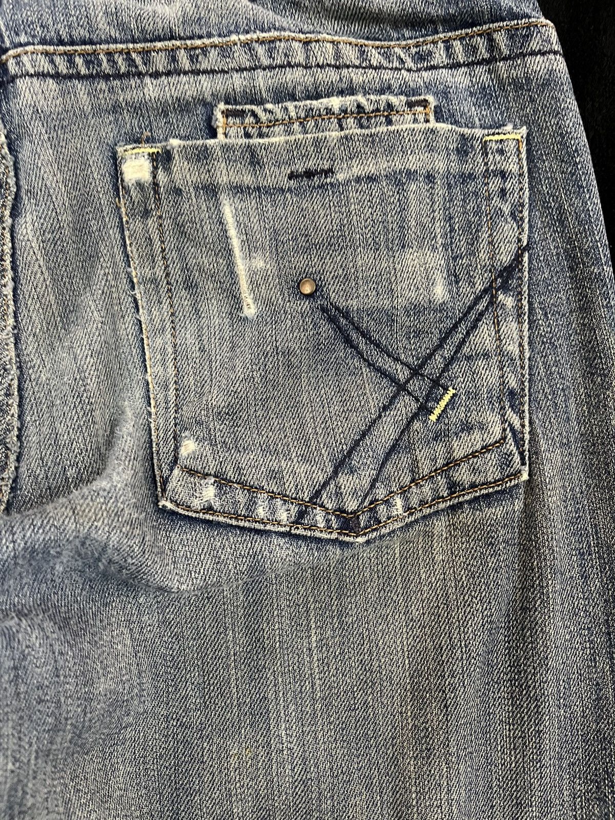 Kapital Vintage Yanuk Flare Ripped Distressed Denim Size US 29 - 11 Thumbnail