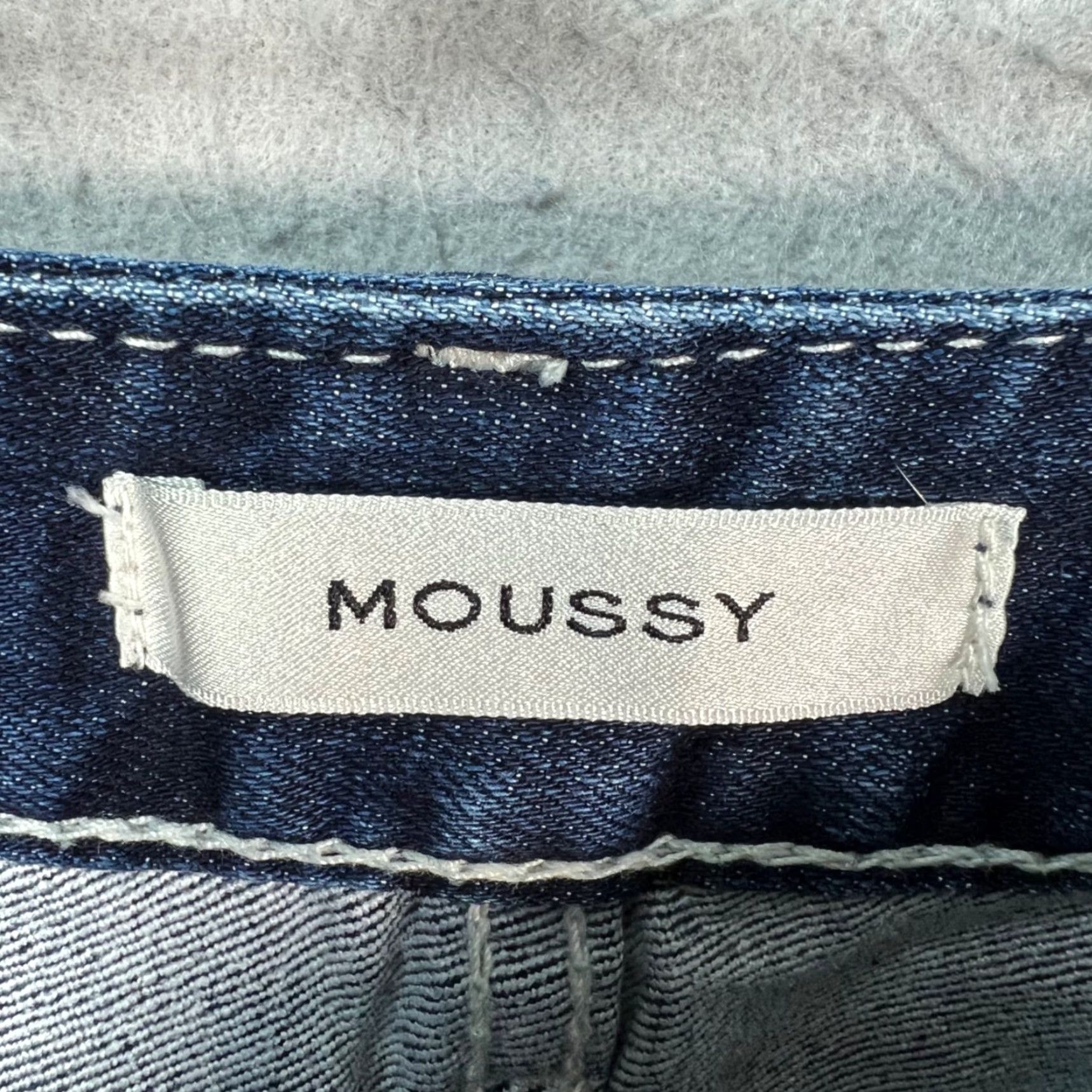 MOUSSY Vintage Moussy Jeans Womens 23 Skinny Fit High-Rise Blue Denim Cotton Blend 5-Pocket Design Adult Womens 23 Jeans Mens? Size 40" / US 18 - 3 Thumbnail