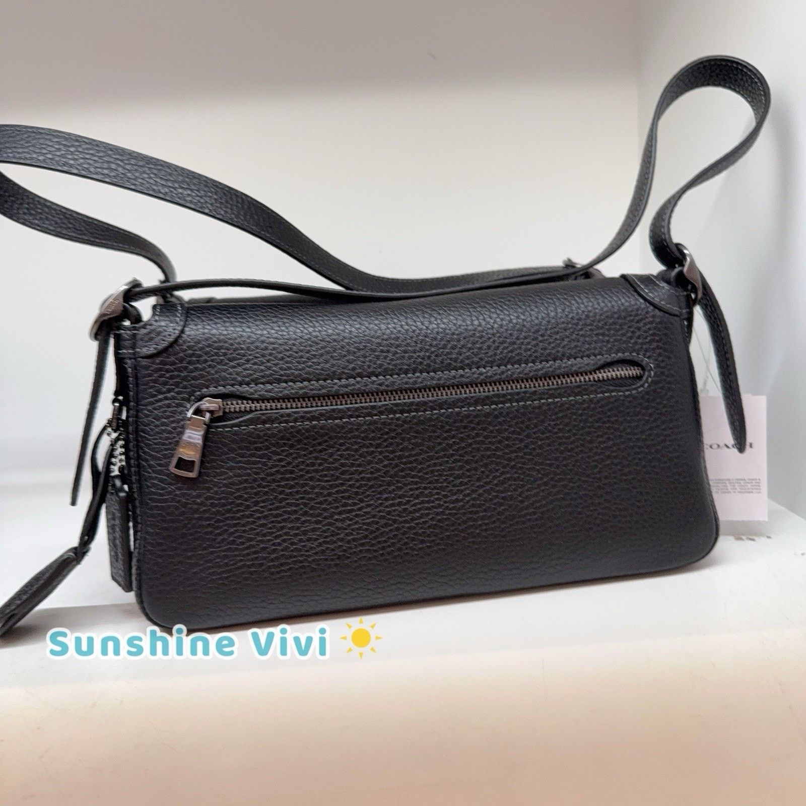 Coach NWT Coach Etta Small Flap Shoulder Bag CCV64 Black Size ONE SIZE - 5 Thumbnail