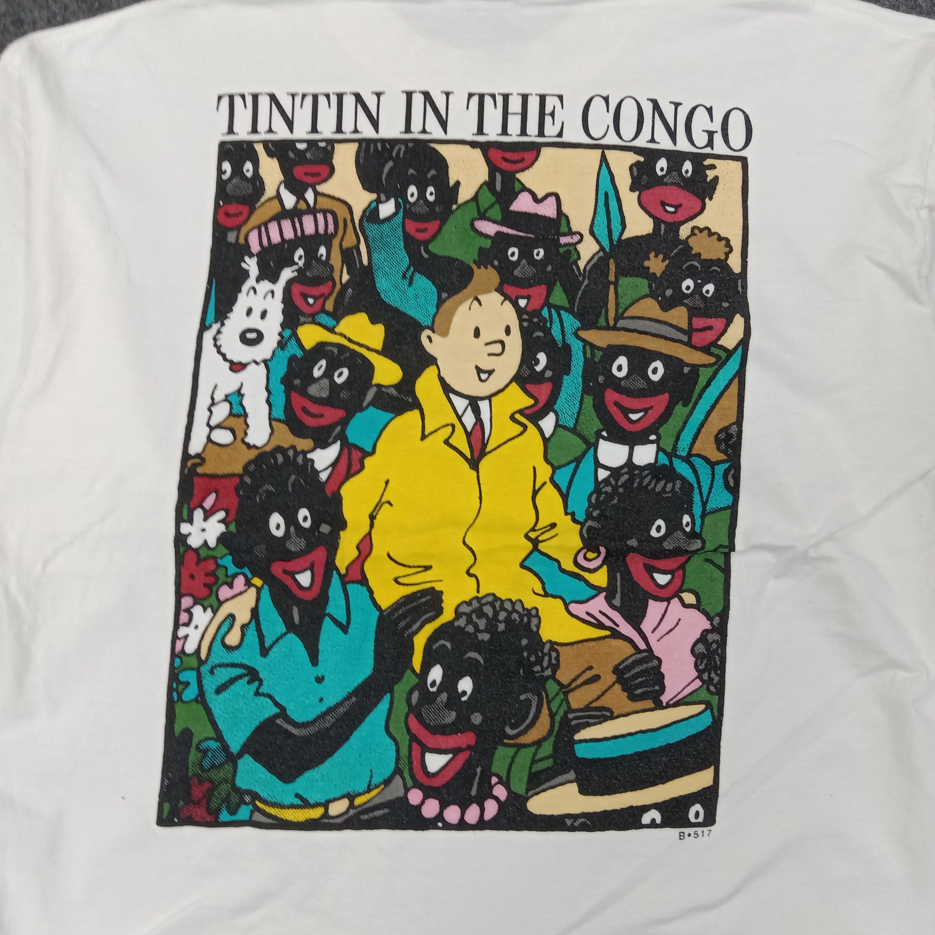 Cartoon Network Tintin In The Congo American Cartoon Movie Tshirt C239N48 Size US L / EU 52-54 / 3 - 2 Thumbnail