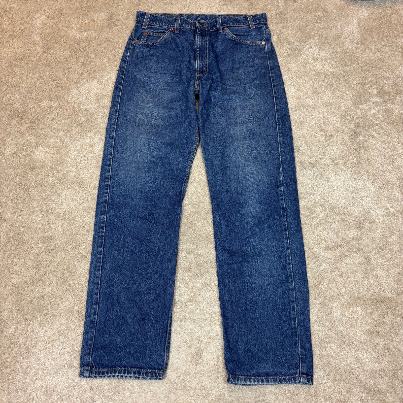 Levi's Vintage 90s Levi's 505 Orange Tab Straight Leg Jeans 36x34 Size US 36 / EU 52 - 2 Thumbnail