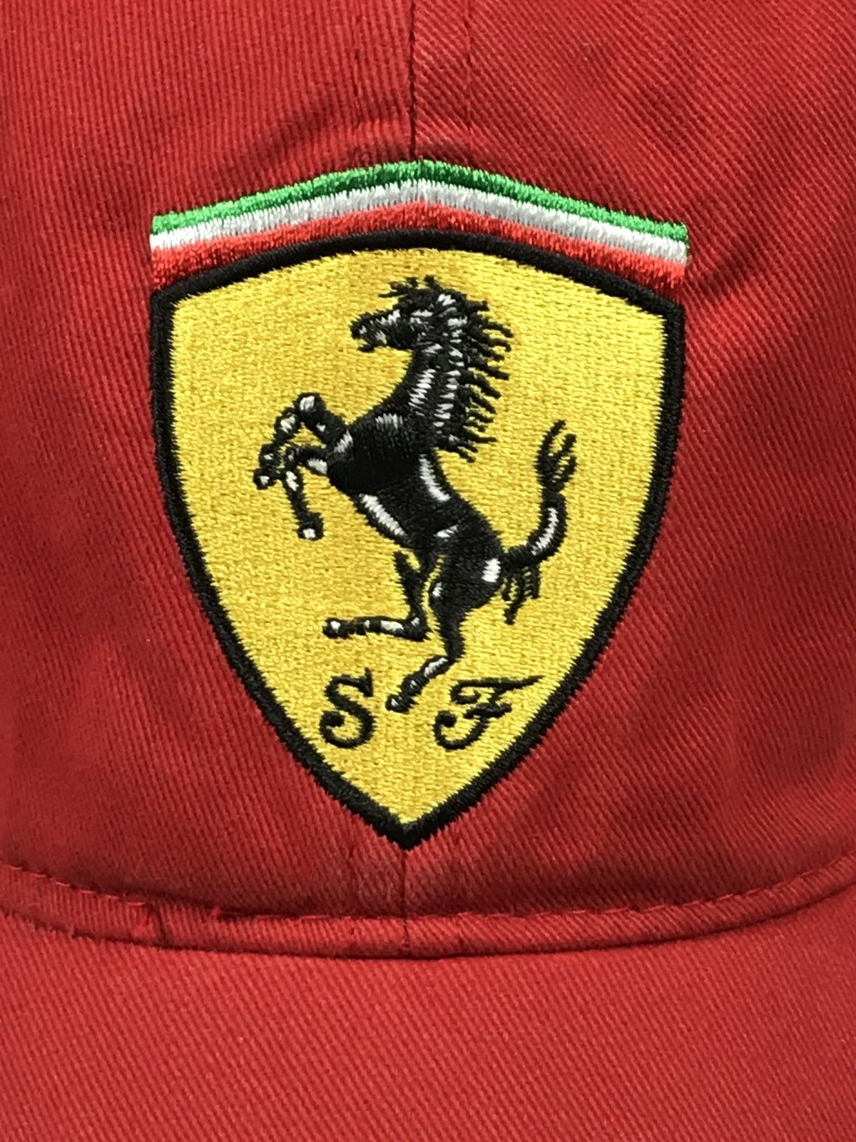 Ferrari × Vintage Vintage Ferrari Shell Helix Cap 90's Red Racing Cap Official Size ONE SIZE - 4 Thumbnail