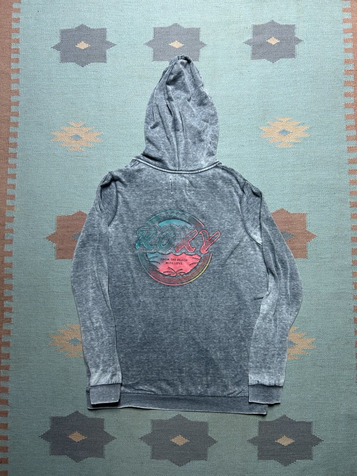 Vintage Roxy surf hoodie zip quiksilver billabong beach women’s XL Size XL / US 12-14 / IT 48-50 - 1 Thumbnail